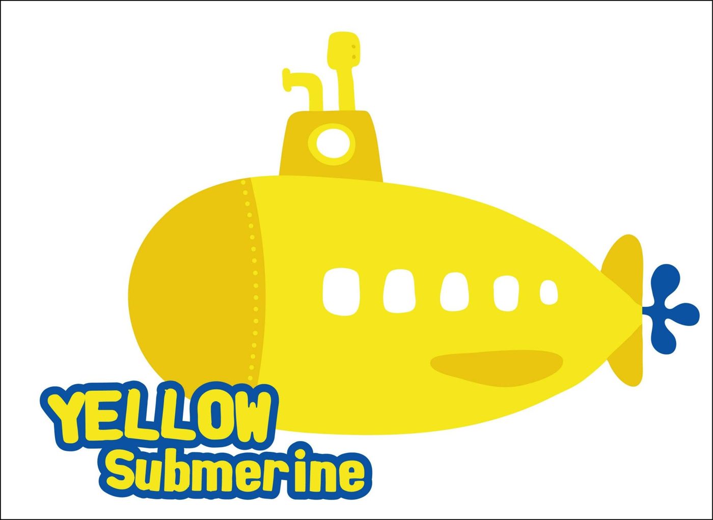 黃色潛水艇插畫 Yellow Submarine｜插畫